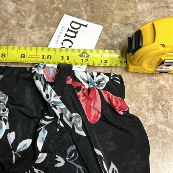 Vintage NWT floral skirt,faux wrap,ruching,ruffles,boho,gypsy,Hawaiian vibe,Nwt! - Picture 7 of 12